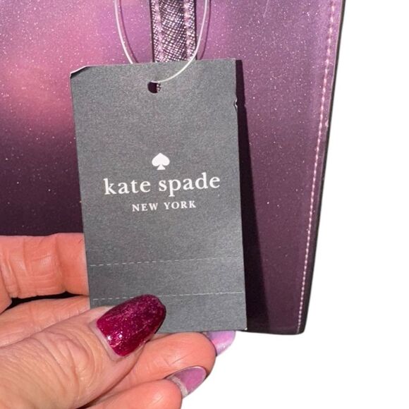 ♠️ NWT KATE SPADE Limited Edition Metallic quartz pink patent leather Small Tote - Picture 10 of 14